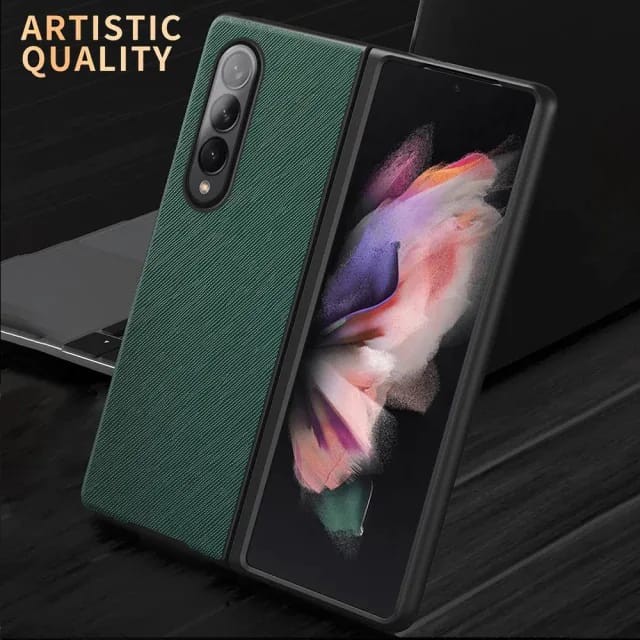 CASE SAMSUNG GALAXY Z FOLD 4 5G FOLD 3 PRADA SAFFIANO LEATHER COVER