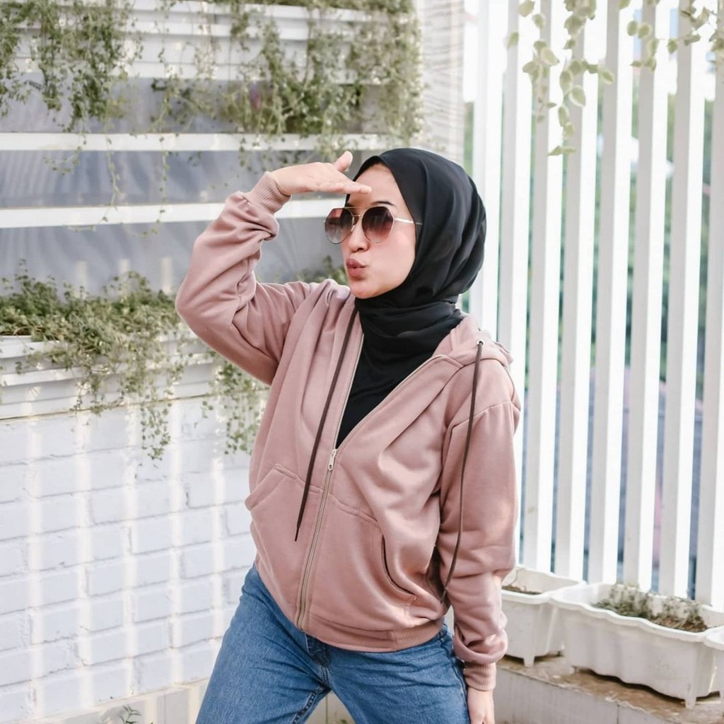 SONYA JAKET Zipper HOODIE || SWEATER HOODIE WANITA #SON
