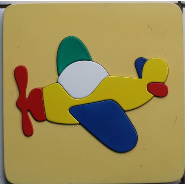 

14.84Ftgrdujh- Mainan Kayu - Puzzle Kayu Cat 17X17 Cm Pesawat Terbang -Toko-Boneka.