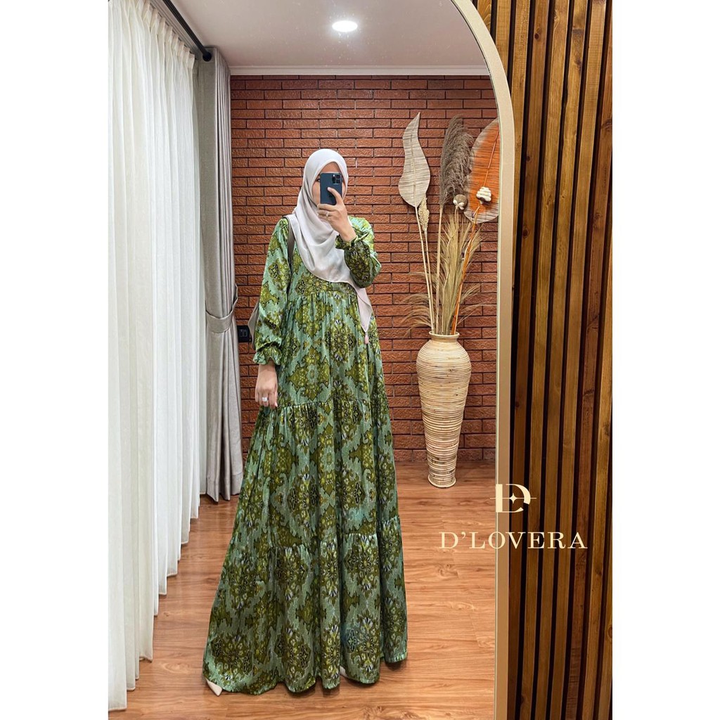 SAKINA Dress by D' Lovera Gamis Semi Formal Motif Sultan Mewah Elegan Flowy Busui ORI PALING MURAH