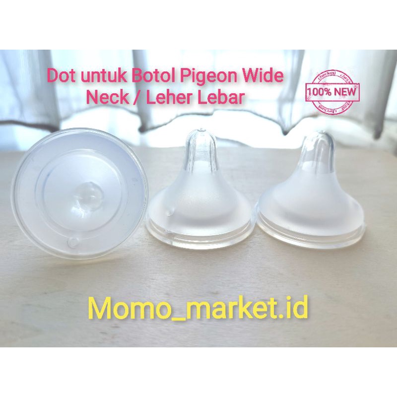 Sedotan Dot Pengganti Nipple Replacement Botol Susu Pigeon Wide Neck