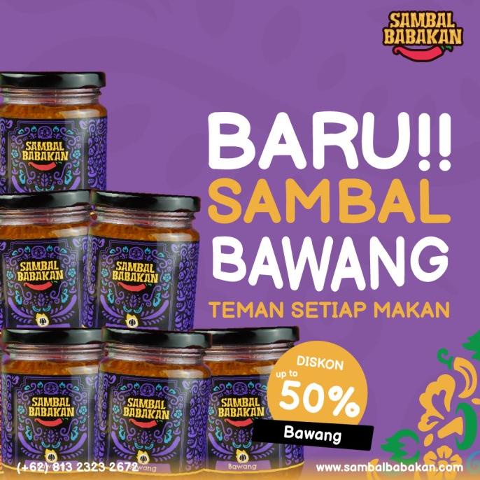 

siap kirim] SAMBAL BABAKAN Sambal Bawang Sambel Rumahan 220 ML