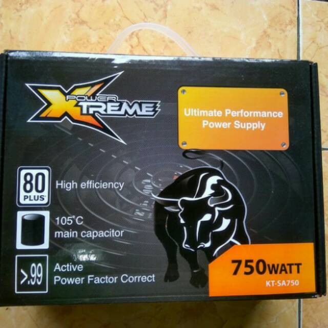 Power supply gaming PSU XTREME 750w 80 plus 750 watt 80plus