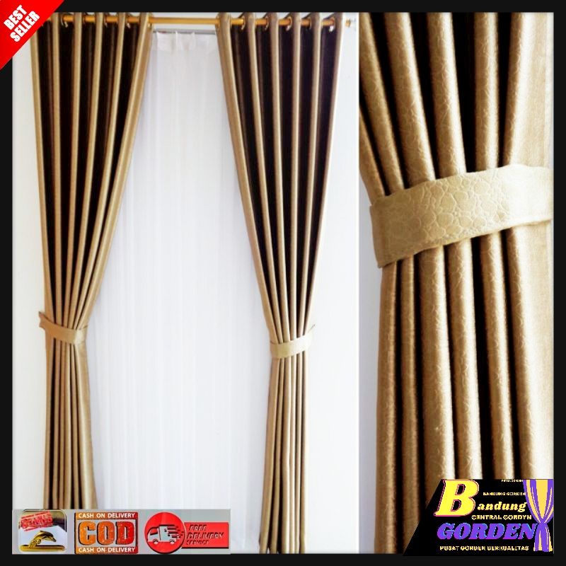 Gorden Jendela Jumbo Ukuran L.210 × T.270 cm gorden jendela blackout import  tebal grade-A