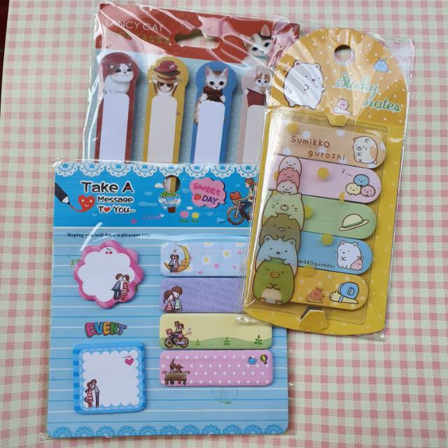 

kawaii sticky note for scrapbook and journal