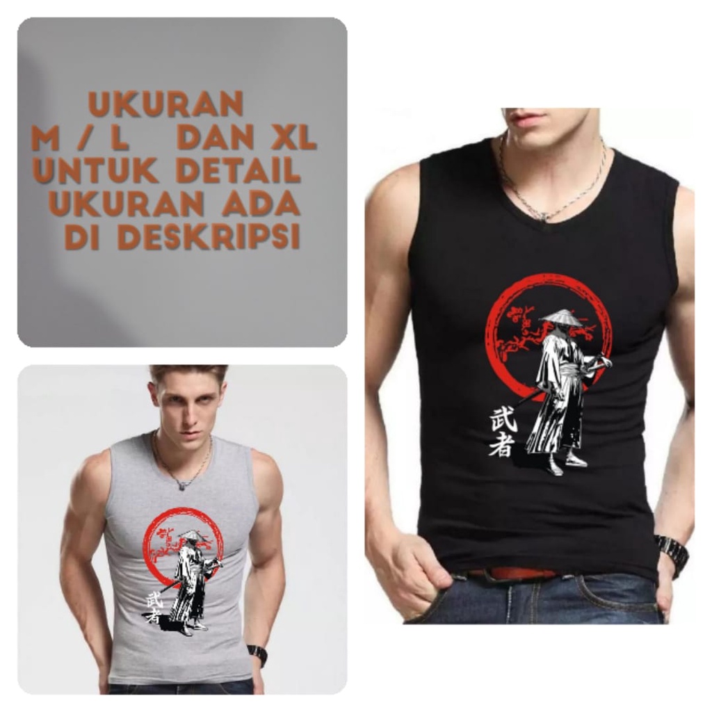 Singlet Ronin / kaos dalam pria / kaos dalam terlaris - mukzhop