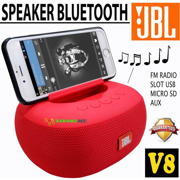 SPEAKER JBL V8 SUPER BASS WIRELESS SPEAKER