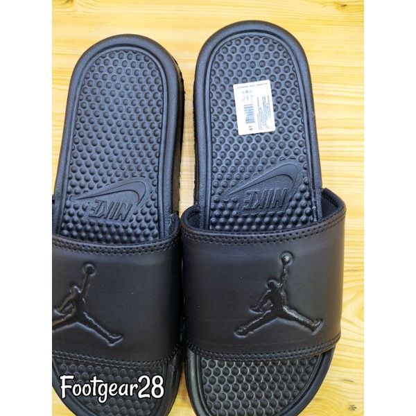 SANDAL SLIDE NIKE JORDAN BLACK / SANDAL SELOP NIKE FULL BLACK GRADE ORI