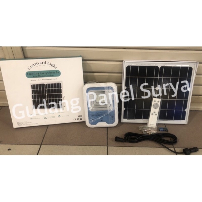 Lampu Sorot LED 40Watt 40W Solarcell Solar Cell Premium