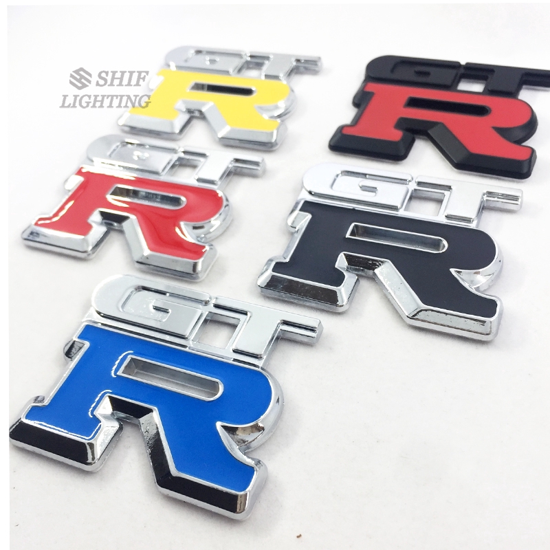 1 x Metal GTR Logo Car Auto Decorative Rear Trunk Emblem Badge Sticker Decal For NISSAN GTR