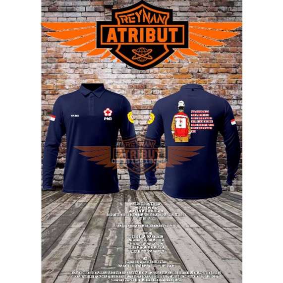 kaos polo pmi/ kaos wangki pmi/ kaos berkerah pmi