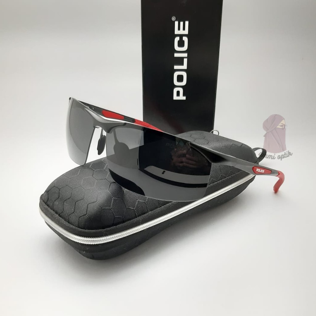 [SUPER SALE] Sunglasses Pria / Kacamata Hitam Police P1910 Super Fullset