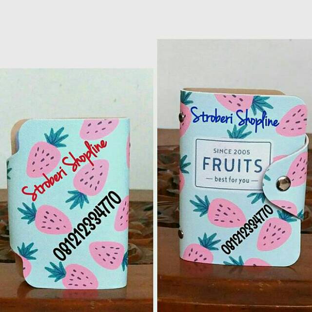 Dompet Kartu Strawberry
