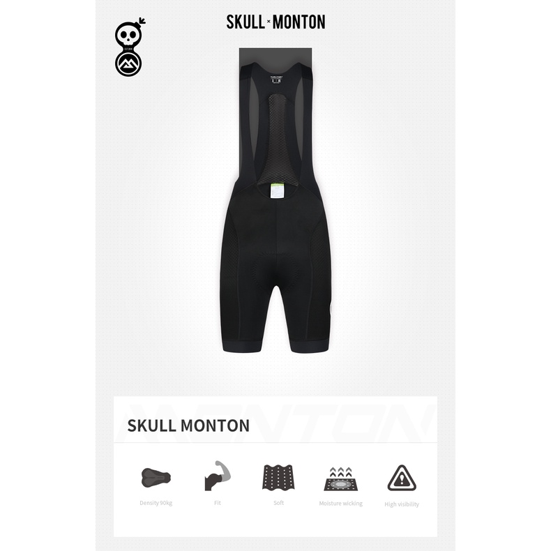 Celana BIB WOMENS Monton Urban Skull Monton Black / BIB Shorts