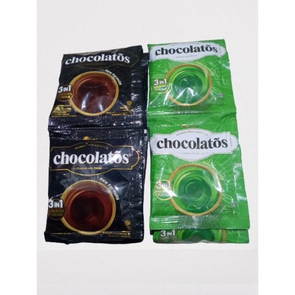 

Chokcolatos coklat drink new formula / renceng isi 10 pcs tersedia 2 varian rasa coklat & machalate minuman coklat yang lezat