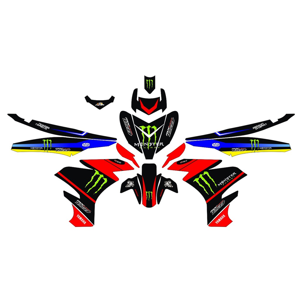 STIKER DECAL STICKER FULL BODY VARIASI Jupiter MX MX King MX 135 (8)