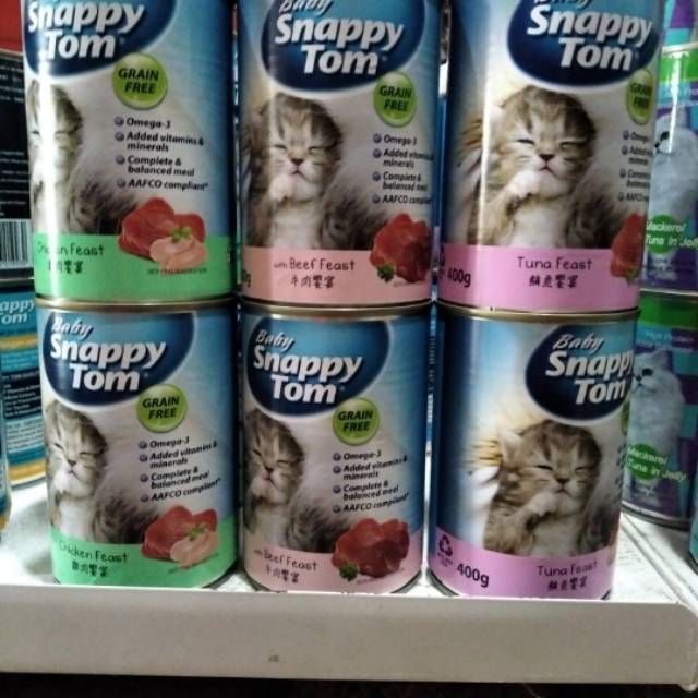 PROMO : Makanan Anak Kucing SNAPPY TOM BABY KITTEN 400 GRAM ALL VARIANS