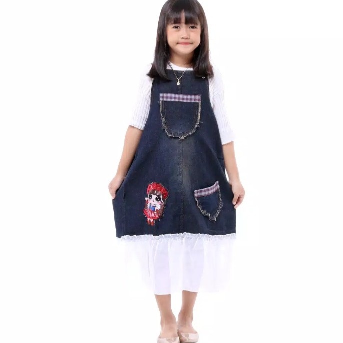 [Bisa COD] Overall jeans anak