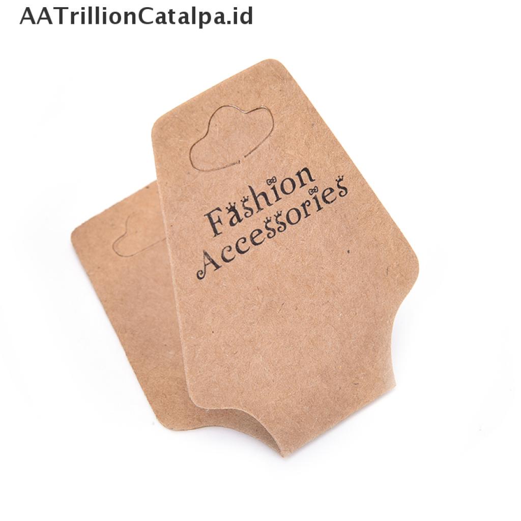 【AATrillionCatalpa】 50Pcs Jewelry Necklace Bracelet Hanging Holder Jewerly Display Paper Cards ID