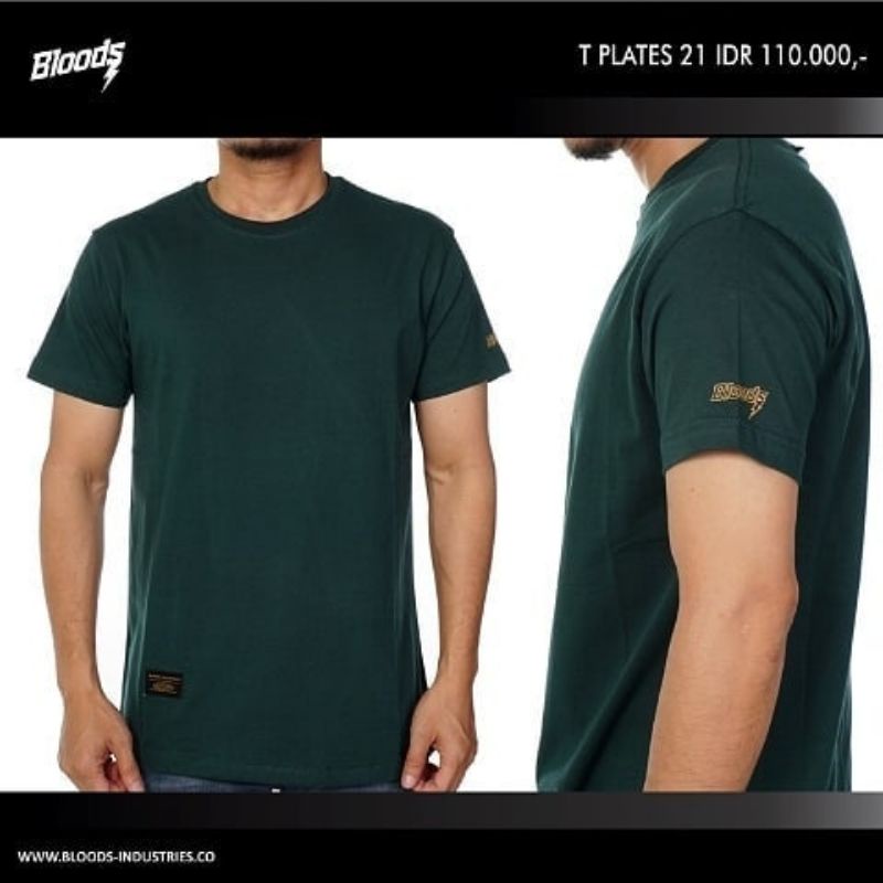 BAJU KAOS ATASAN TSHIRT BLOODS T PLATES 21 ORIGINAL