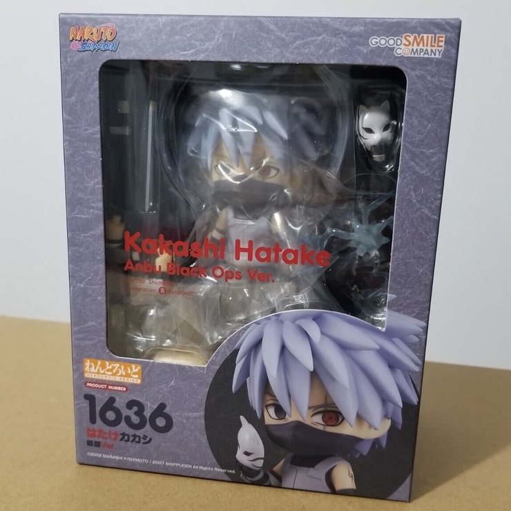 Nendoroid Kakashi Hatake Anbu Black Ops 1636 Anime Manga Naruto Shippuden Rare Figure Original