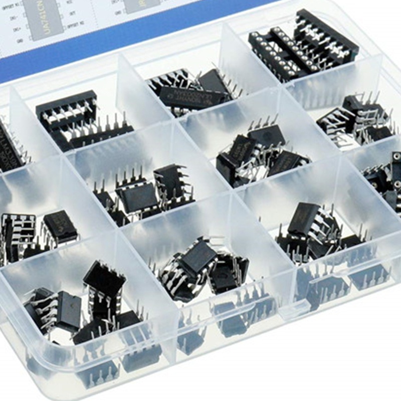 Btsg 120pcs Opamp Timer Darlington Phototcouple IC Chips LM324N LM339N LM358P LM393