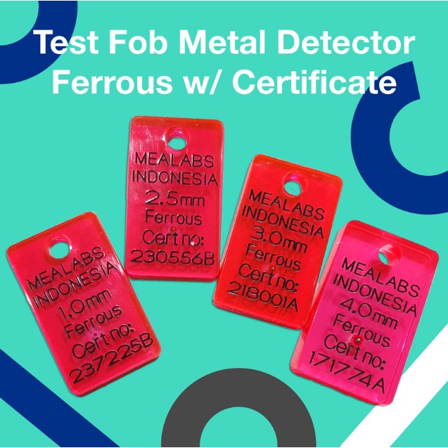 Jual Test Piece Metal Detector / Kalibrator / Test Sample / X-Ray Card - X-Ray Card NFe