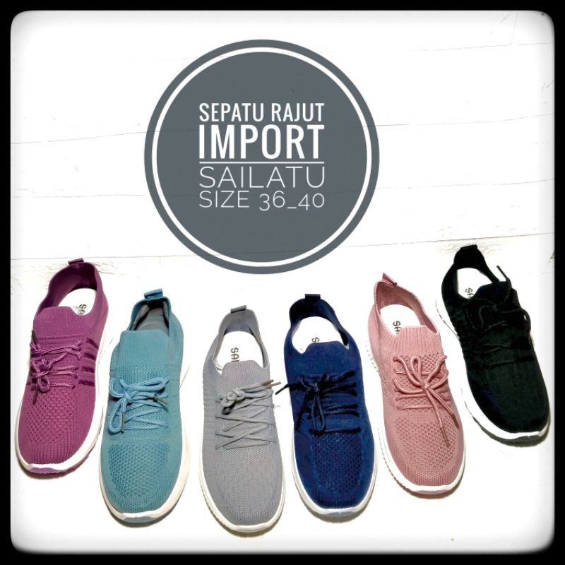 sepatu rajut import sailatu redy