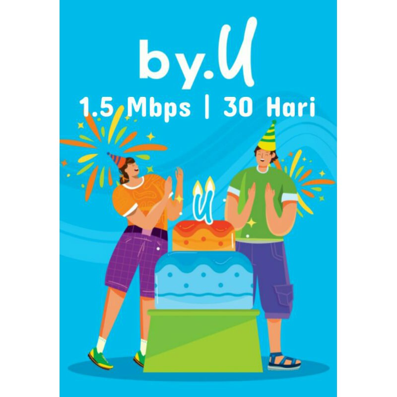 Kartu Perdana By.U Telkomsel Unlimited 30hari
