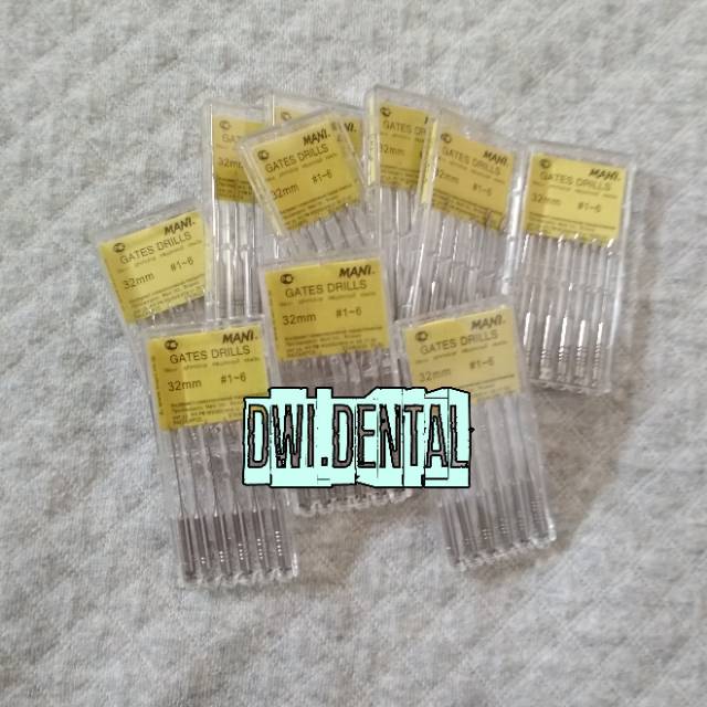 X14 / X15- Dental MANI gates glidden drill  assorted #1-#6