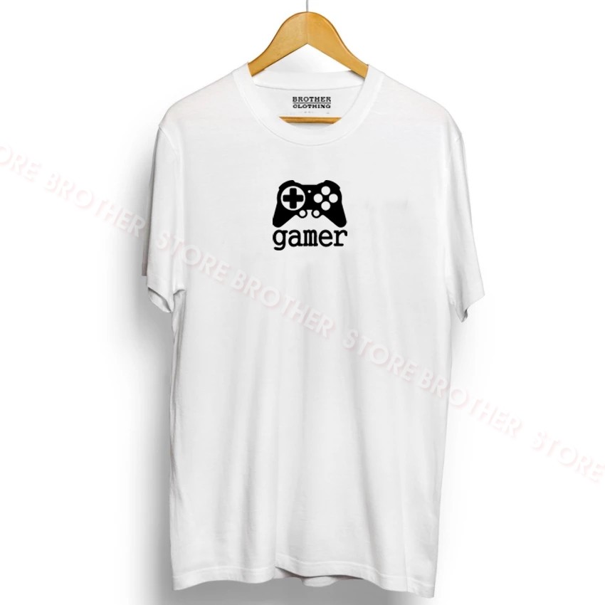 Kaos Distro  Youtuber  Gamer White Premium