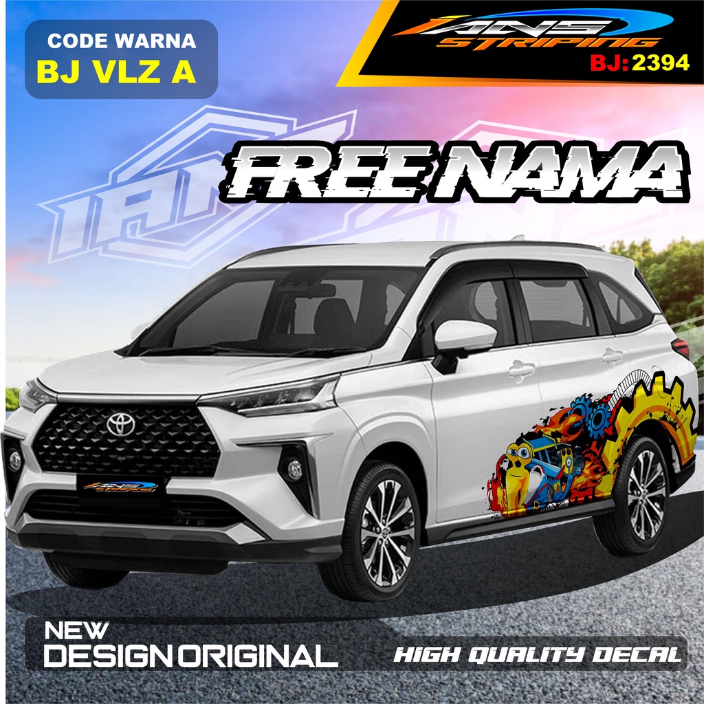 VARIASI STICKER MOBIL AVANZA VELOZ / VARIASI STIKER MOBIL XENIA REBORN / STICKER DECAL MOBIL PAJERO / STIKER MOBIL