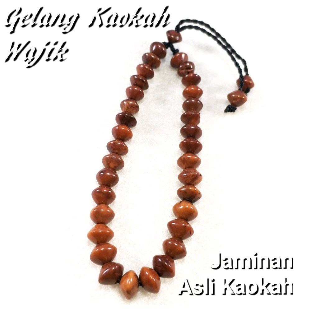 GELANG KESEHATAN KAYU ASLI KAOKAH KOKAH MODEL WAJIK DIJAMIN ASLI