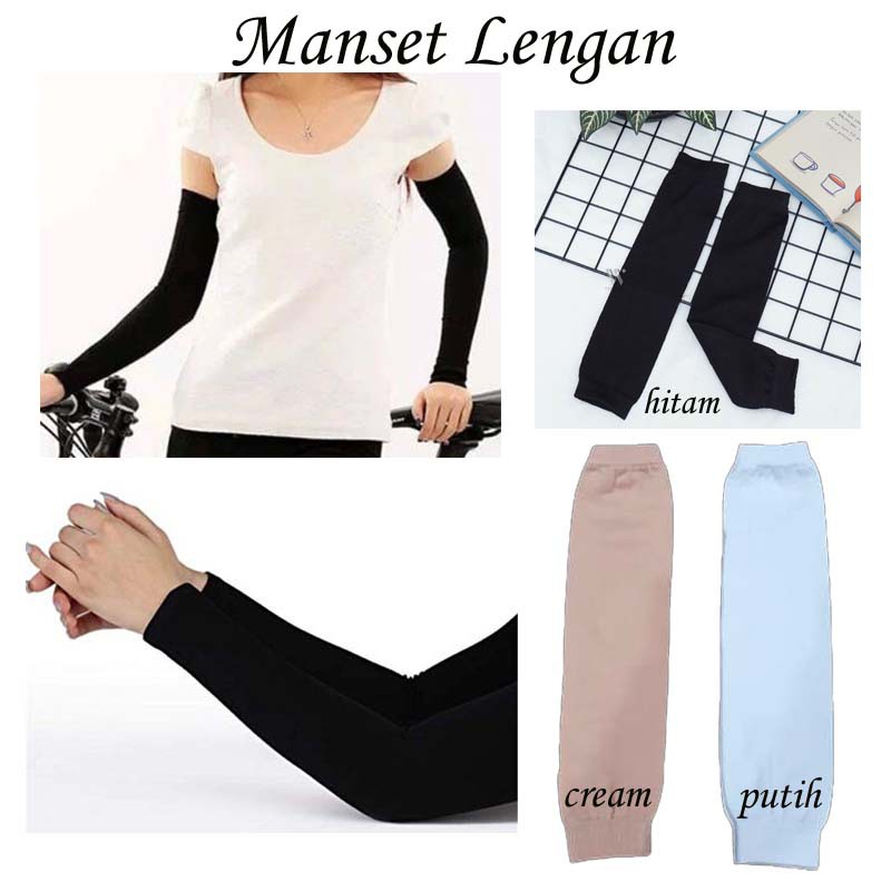 Manset Lengan Sarung Lengan Polos Anti Panas.36 cm.