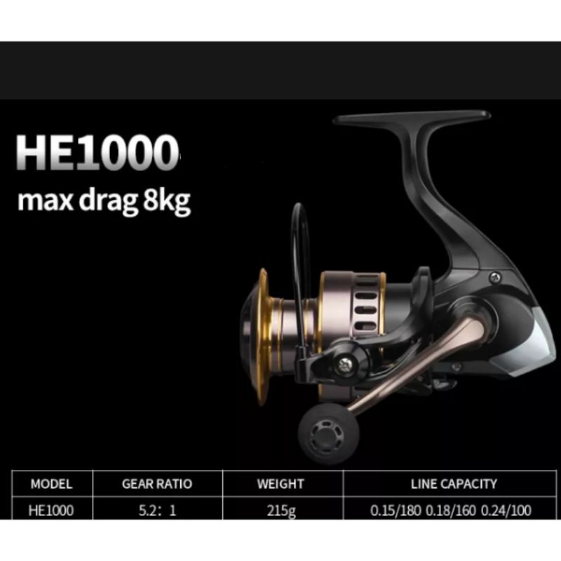Reel spinning HE-1000 Metal Spool/ CNC Handle