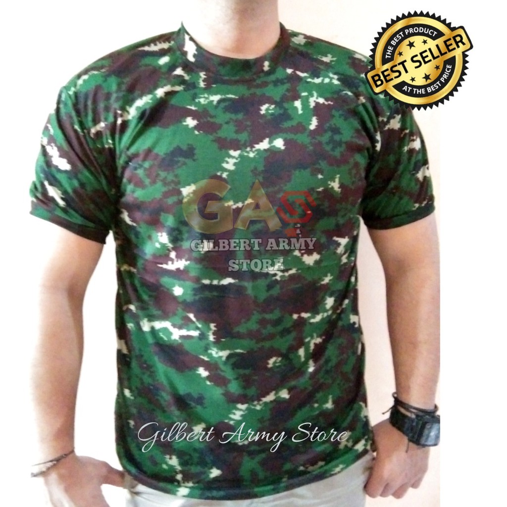 Kaos Loreng Nkri Malvinas Lengan Pendek Oblong Daleman Tni S,M,L,XL,Jumbo GILBERT ARMY STORE Tshirt  Atasan Pria Terbaru