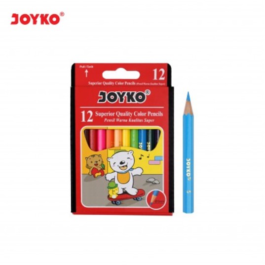 

PENSIL WARNA JOYKO 12 COLOUR CP-S12 PENDEK 彩笔