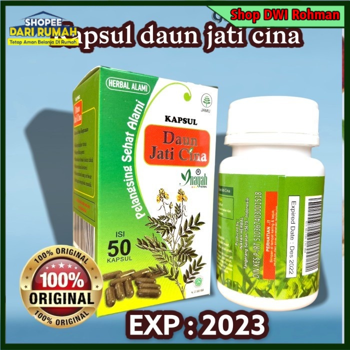 [ORIGINAL] Kapsul Daun Jati Cina Inayah