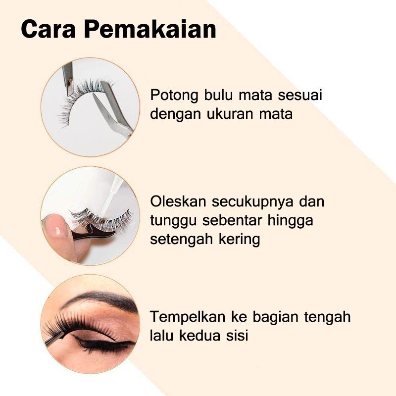 Lem Bulu Mata Palsu Brasov 8 ML Tahan Air, Eyelash Adhesive Perekat Bulu Mata Palsu BPOM Halal