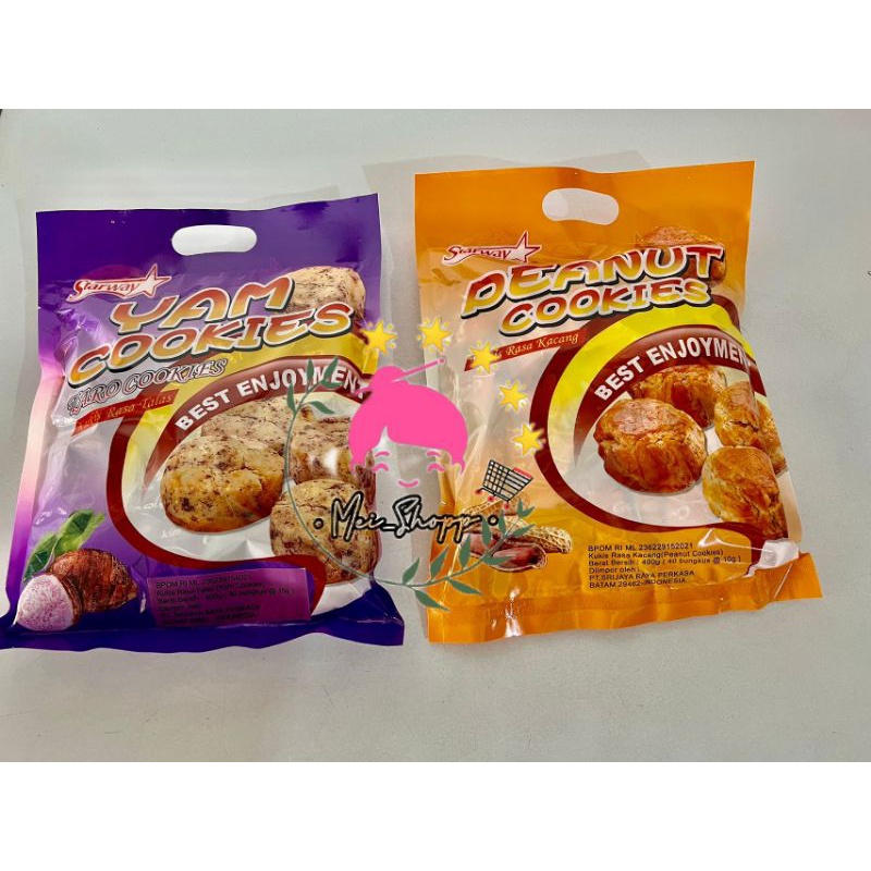 KUE BISCUIT MALAYSIA STARWAY KUE KACANG RASA TARO YAM TALAS 400 GRAM
