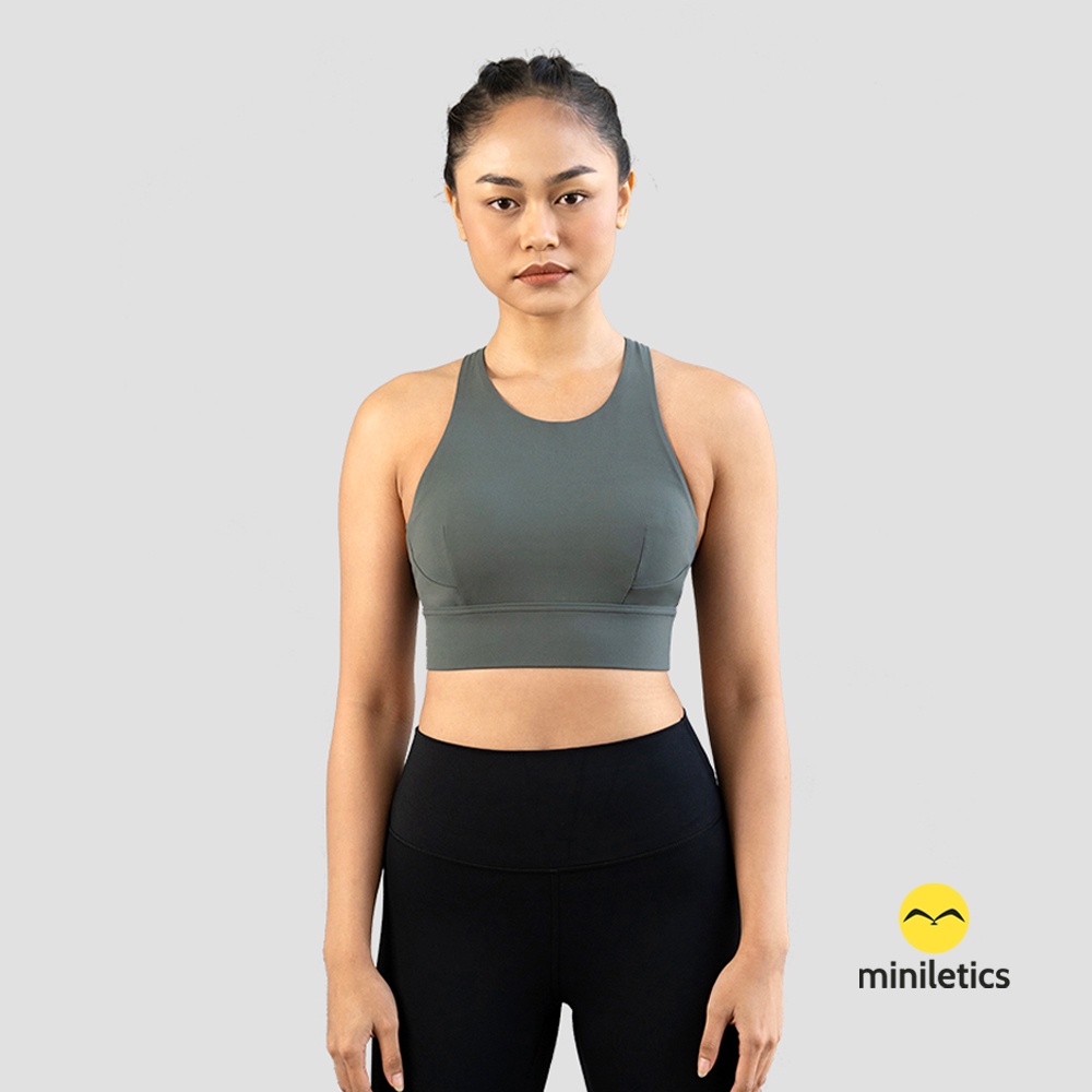 miniletics Last Stock - Sport Bra Motion Train High Neck Bra Olahraga Wanita