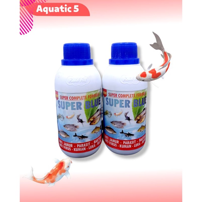 Obat Ikan anti jamur bakteri RAID ALL SUPER BLUE 250ML