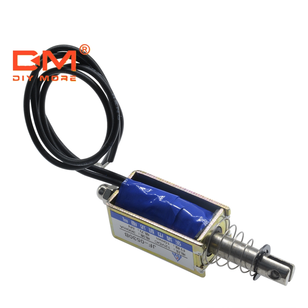 〖Factory Supplier/COD〗Solenoid Elektromagnet Tipe Tarik-Push-Type Dc 12v 300ma 5n/10mm