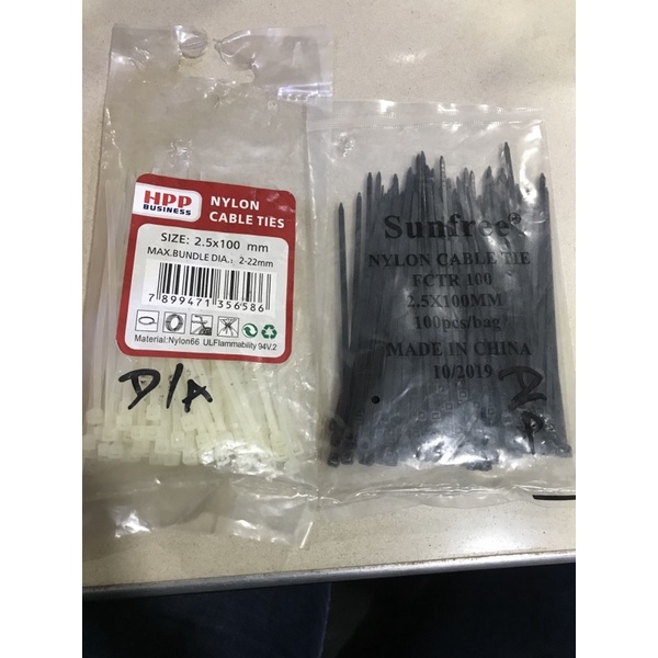 cable tie nylon 2.5x100mm (100pcs)