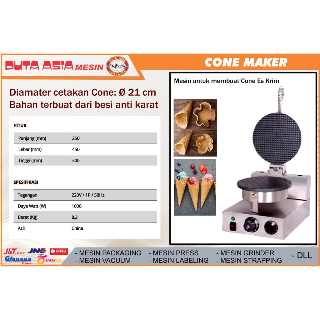 CONE MAKER/ MESIN PEMBUAT CONE ES KRIM