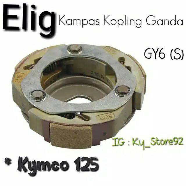 Elig Kampas Kopling Ganda Clutch Assy GY6 S Kymco 125