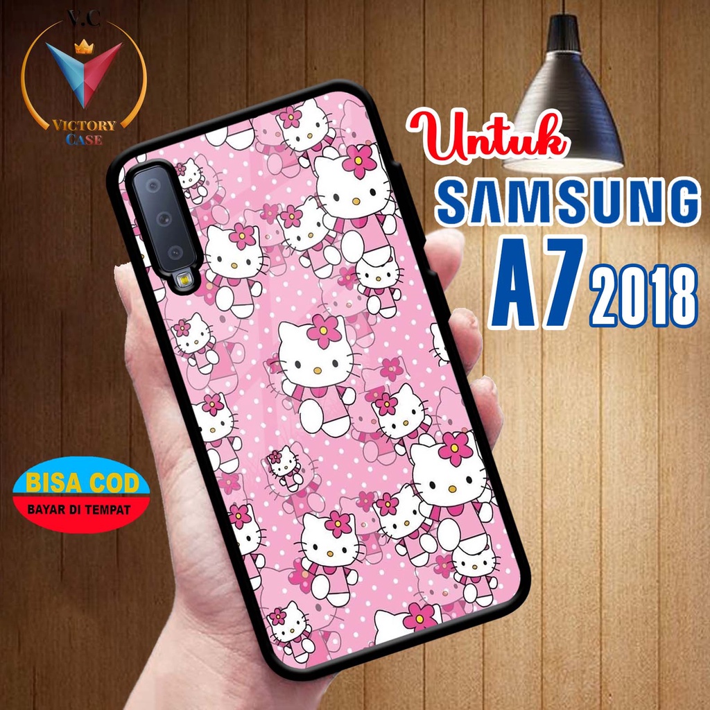 Case SAMSUNG A7 2018  Victory Case [ HLKTY ] Case Hp Glossy Casing Hardcase Softcase Bisa cod
