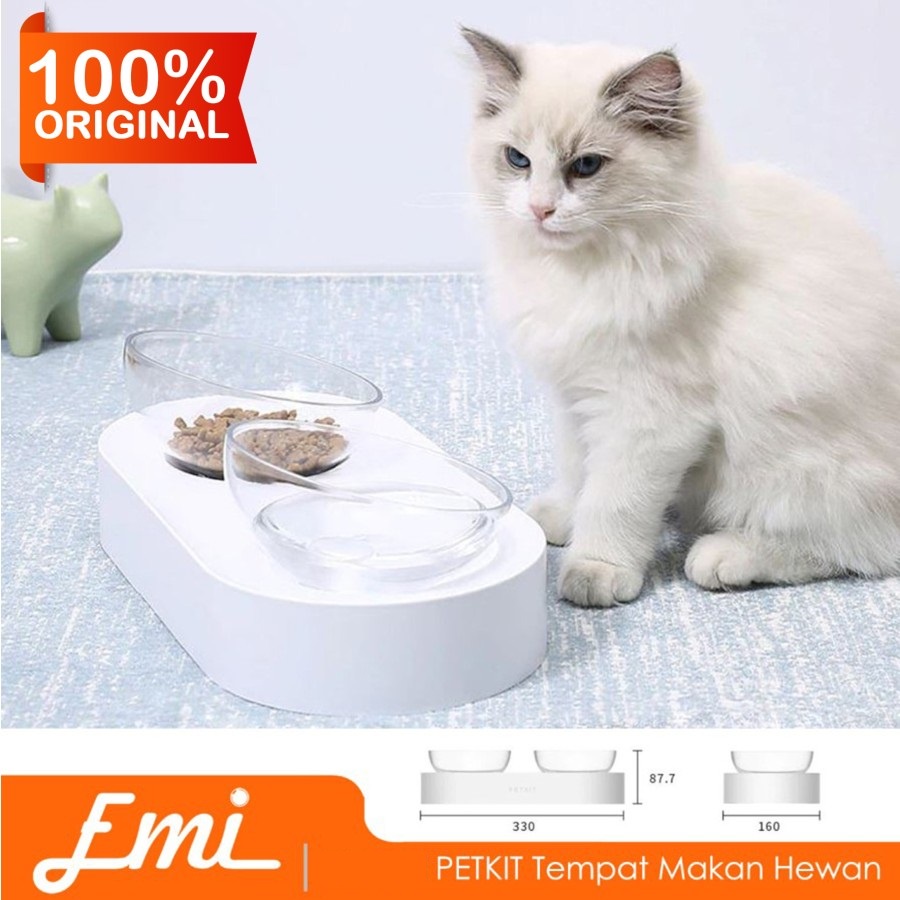 PETKIT Tempat Makan Kucing Anjing Feeding Double Bowl