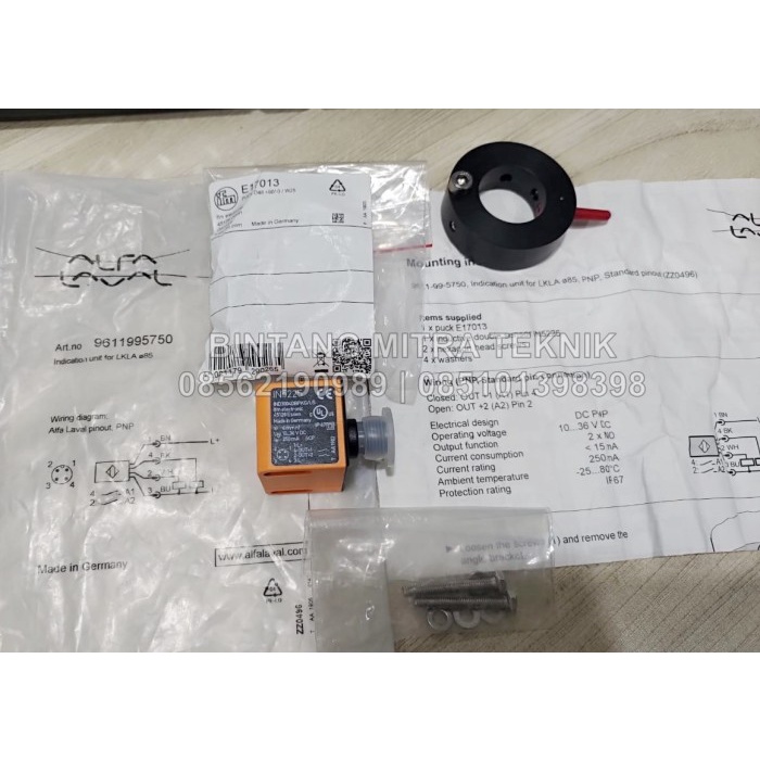 IFM IN5225 + IFM E17013 / IFM Electronic ZZ0496 SET