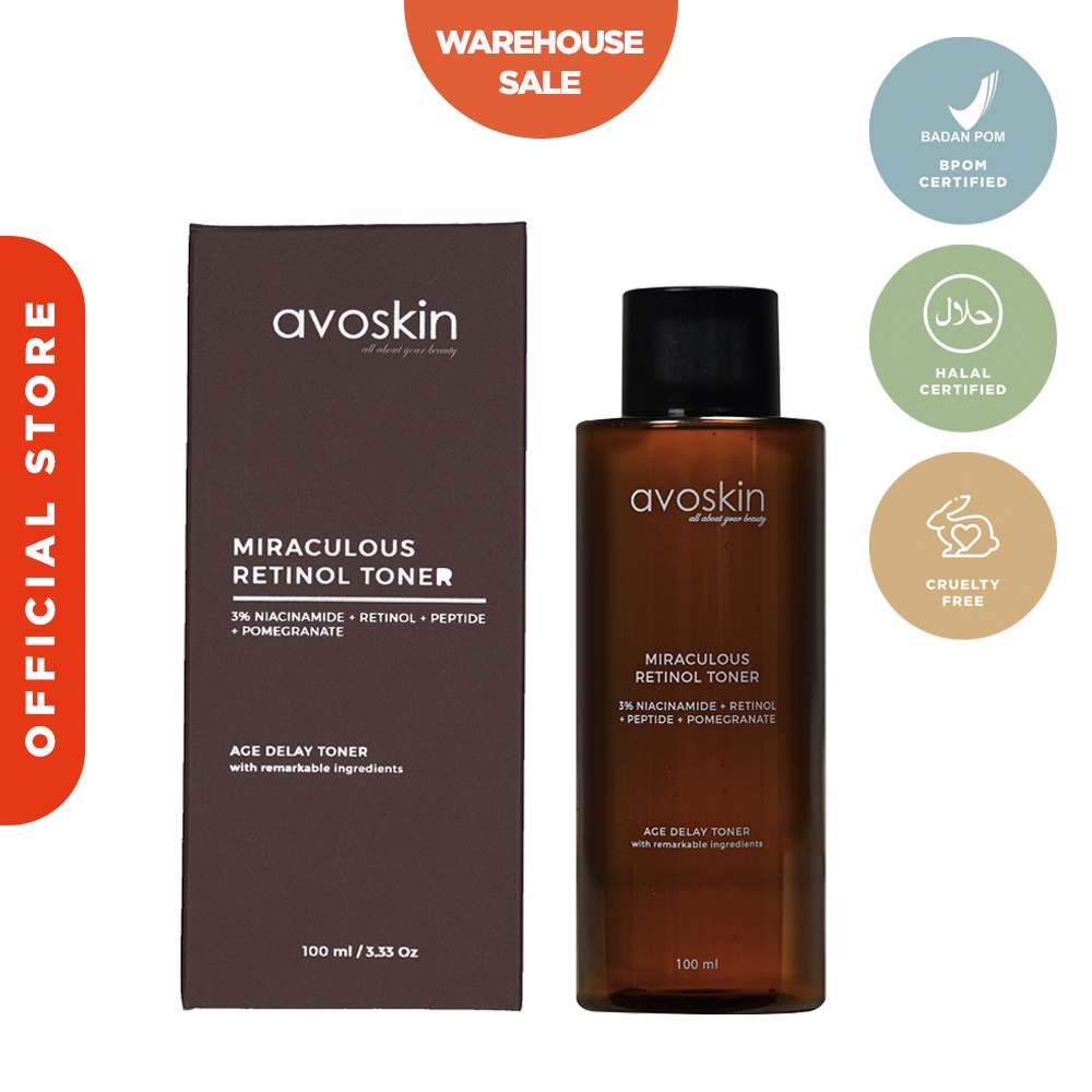 MSBB - Avoskin Miraculous Retinol Toner 100ml WAREHOUSE SALE